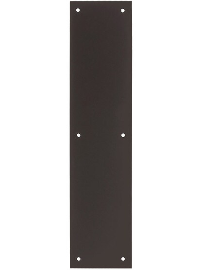 15 inch Commercial Push Plate In Oil-Rubbed Bronze.